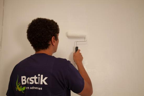 Appliquez la sous couche Depron au rouleau